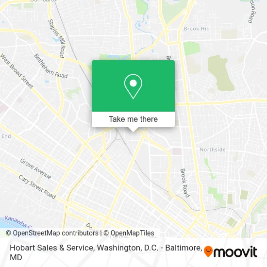 Hobart Sales & Service map