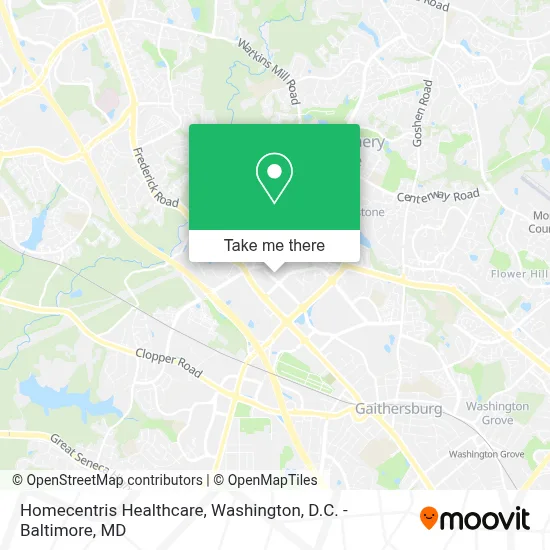 Homecentris Healthcare map