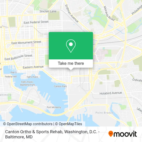 Canton Ortho & Sports Rehab map
