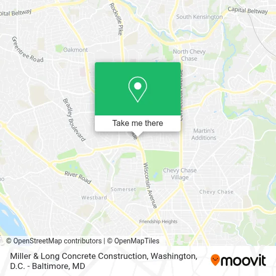 Miller & Long Concrete Construction map