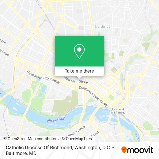 Catholic Diocese Of Richmond map