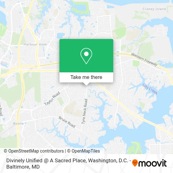 Divinely Unified @ A Sacred Place map
