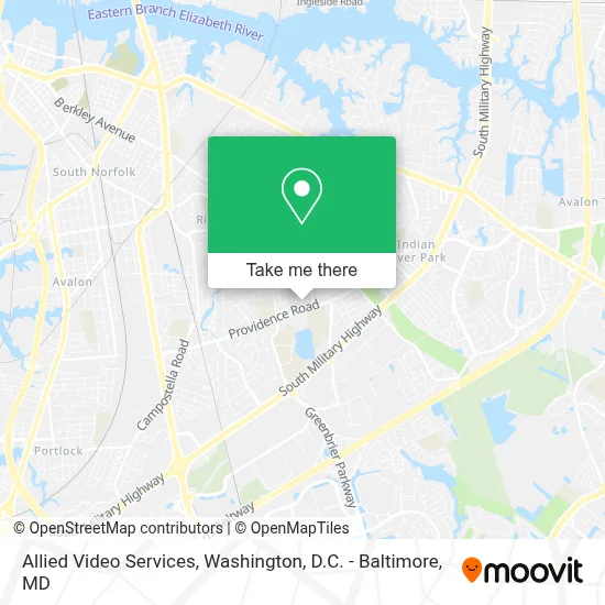 Allied Video Services map