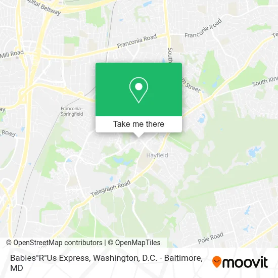 Babies"R"Us Express map