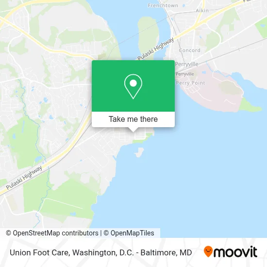 Union Foot Care map