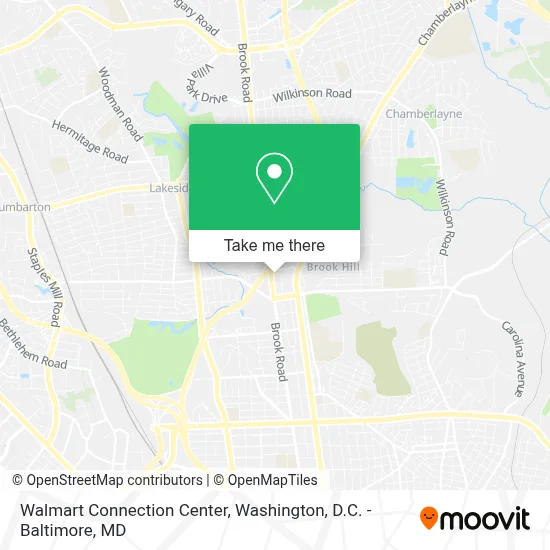 Walmart Connection Center map