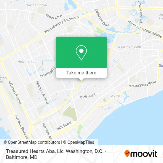 Treasured Hearts Aba, Llc map