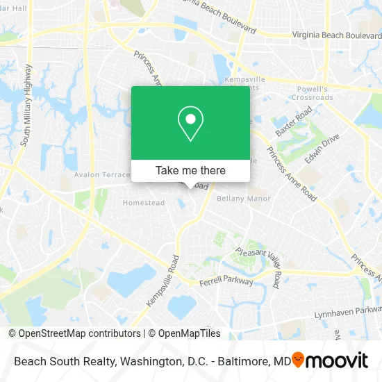 Beach South Realty map