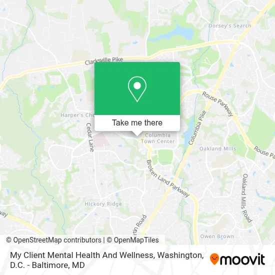 My Client Mental Health And Wellness map