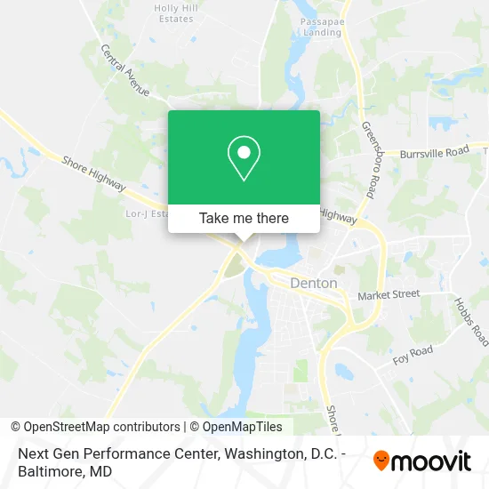 Next Gen Performance Center map