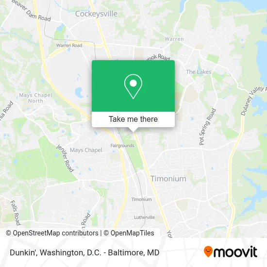 Dunkin' map