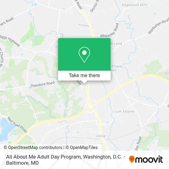 All About Me Adult Day Program map