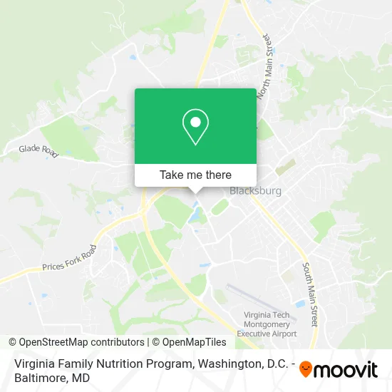 Virginia Family Nutrition Program map
