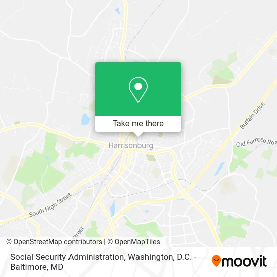 Social Security Administration map