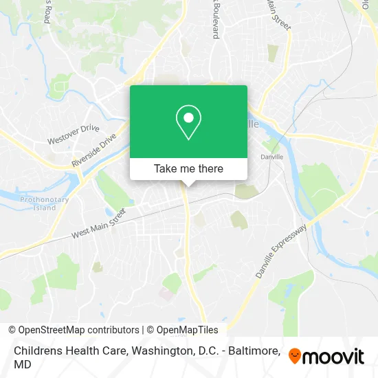 Childrens Health Care map