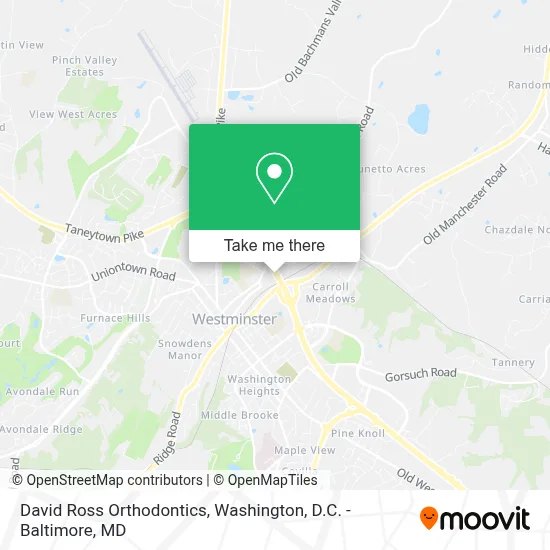 David Ross Orthodontics map