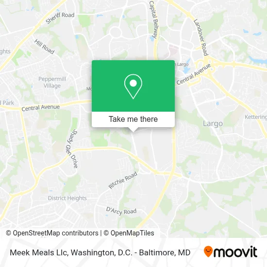 Meek Meals Llc map