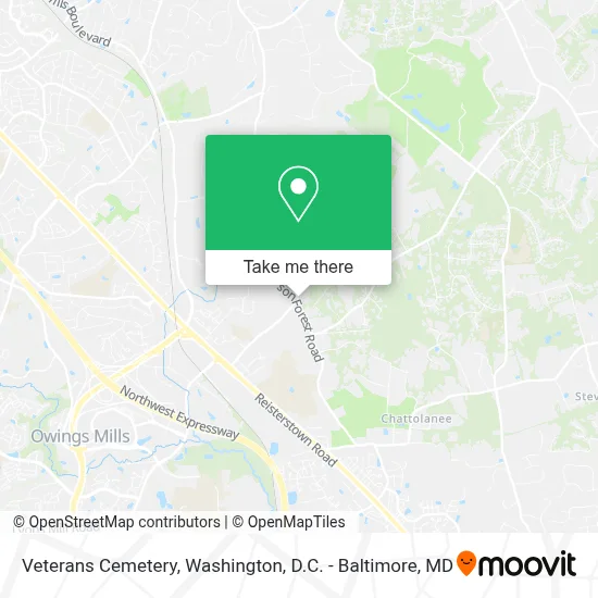 Veterans Cemetery map