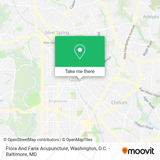 Flora And Fana Acupuncture map