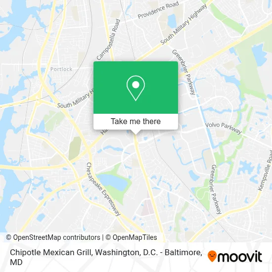 Chipotle Mexican Grill map