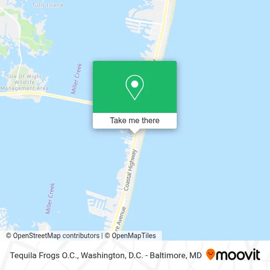 Tequila Frogs O.C. map