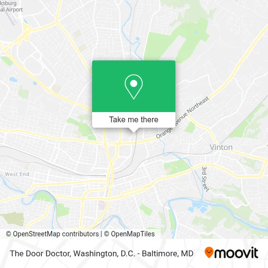 The Door Doctor map