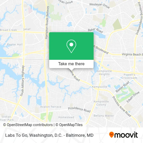 Labs To Go map