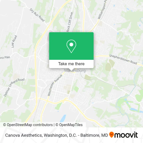 Canova Aesthetics map