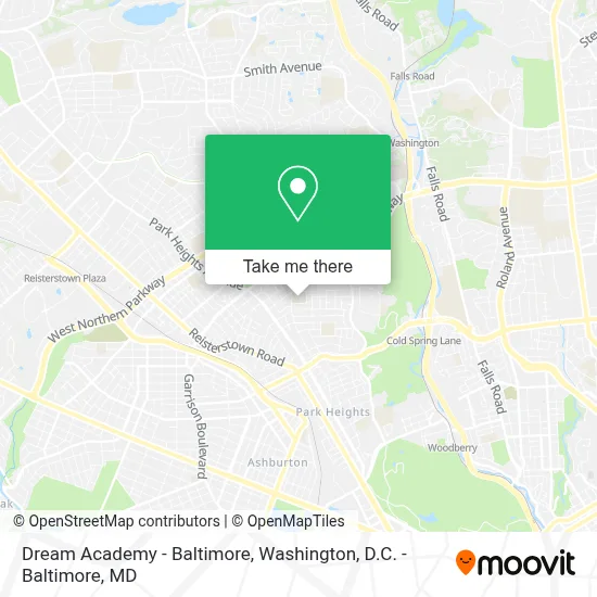 Dream Academy - Baltimore map