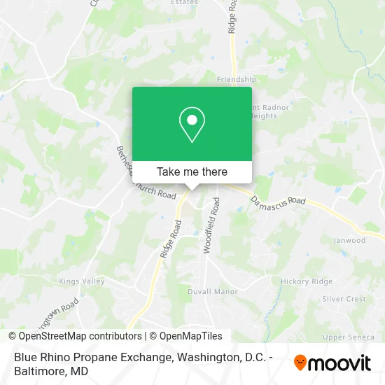 Blue Rhino Propane Exchange map