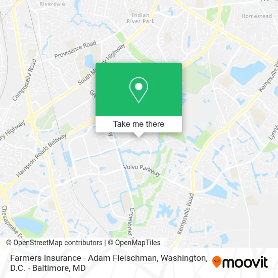 Farmers Insurance - Adam Fleischman map