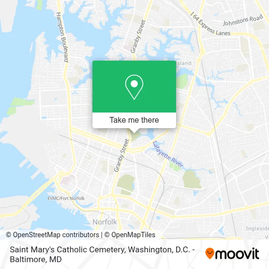 Saint Mary's Catholic Cemetery map