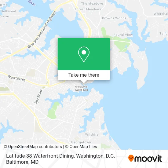 Latitude 38 Waterfront Dining map