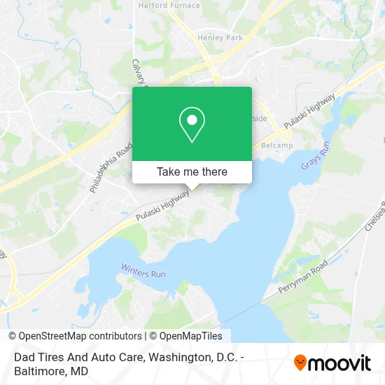 Dad Tires And Auto Care map