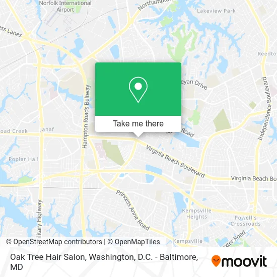 Oak Tree Hair Salon map