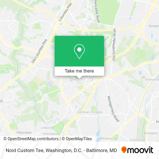 Noid Custom Tee map