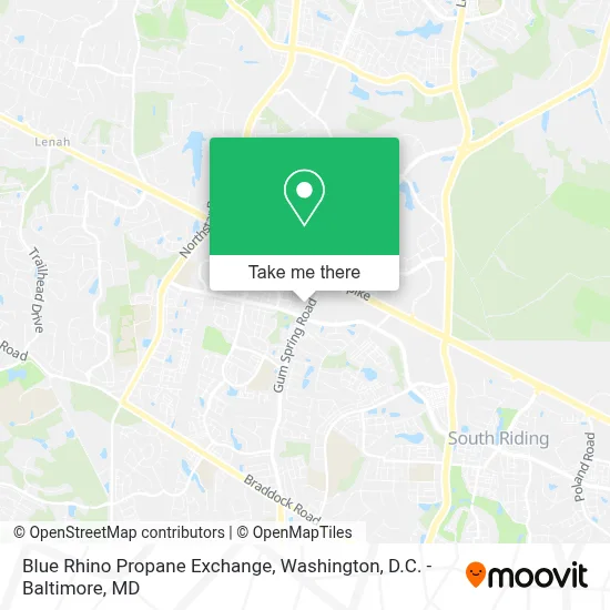 Blue Rhino Propane Exchange map