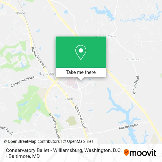 Conservatory Ballet - Williamsburg map