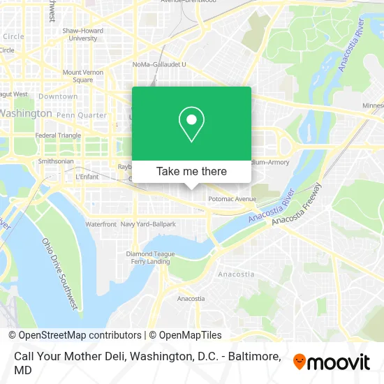 Call Your Mother Deli map