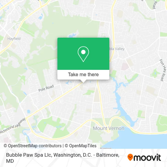 Bubble Paw Spa Llc map