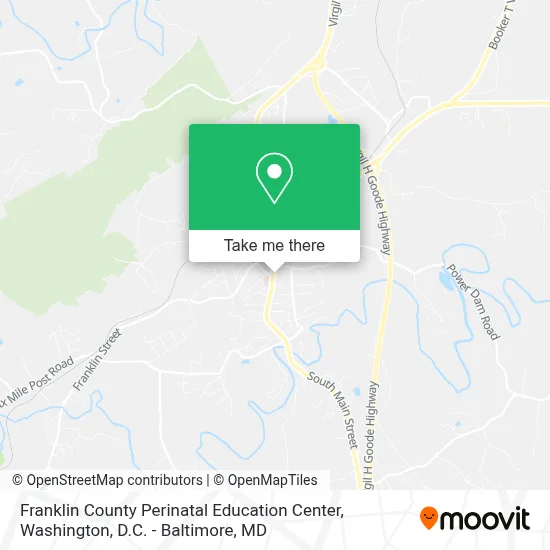 Franklin County Perinatal Education Center map
