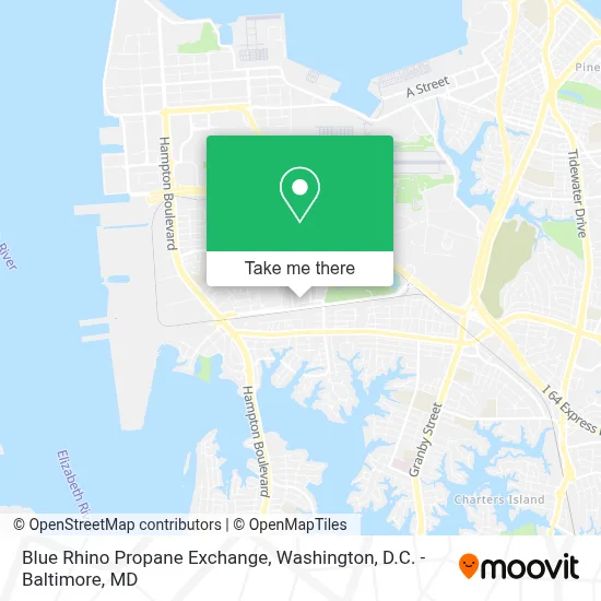 Blue Rhino Propane Exchange map