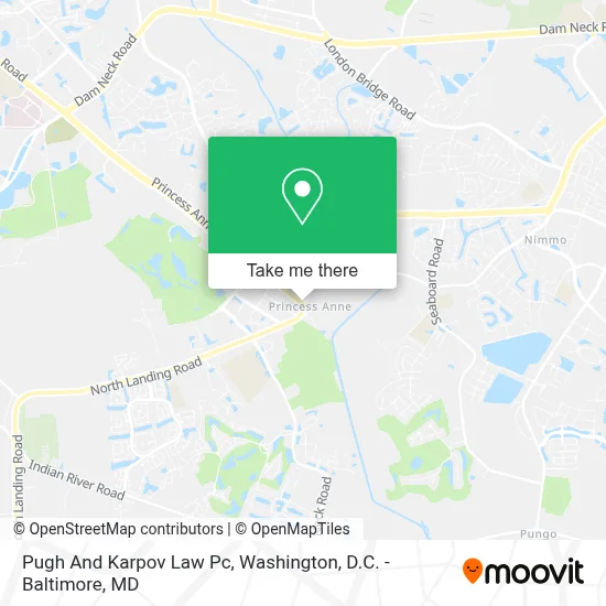 Pugh And Karpov Law Pc map