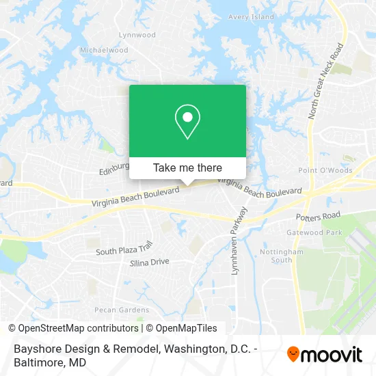 Bayshore Design & Remodel map
