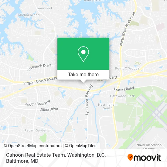Cahoon Real Estate Team map