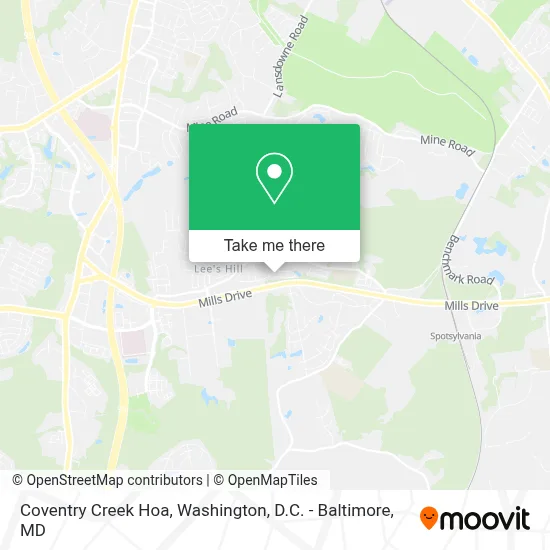 Coventry Creek Hoa map