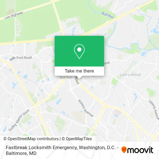 Fastbreak Locksmith Emergency map