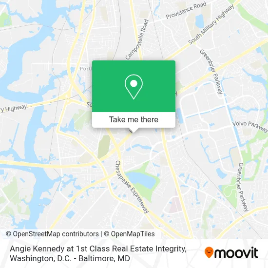Angie Kennedy at 1st Class Real Estate Integrity map