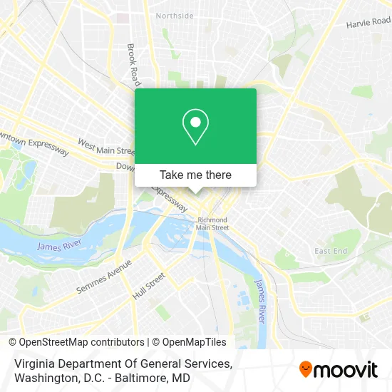 Virginia Department Of General Services map