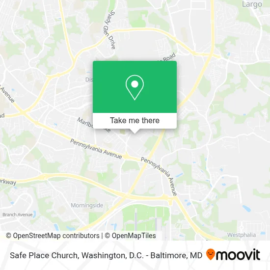 Safe Place Church map
